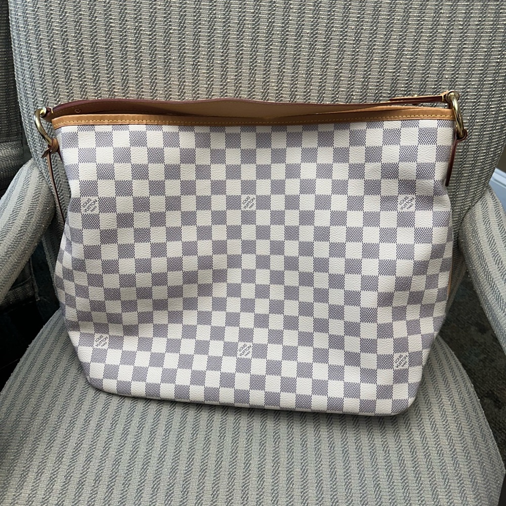 Delightful mm Damier Azur